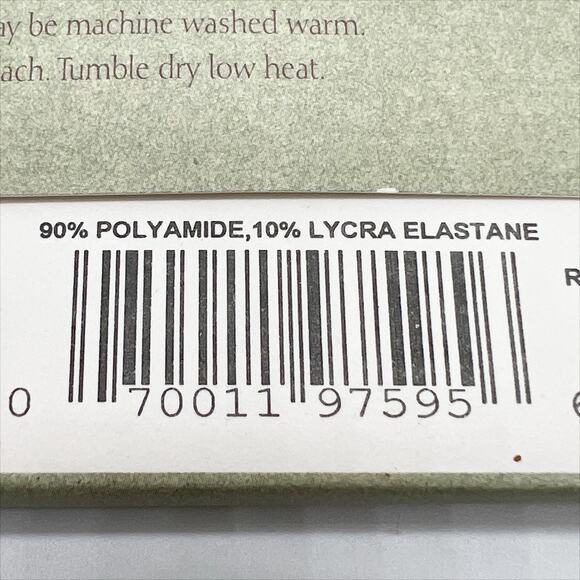 New Legacy Legwear Panty Hose Tights Italian Micro Fishnets in Black Size Plus - Picture 4 of 4